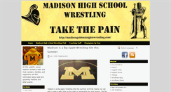 Desktop Screenshot of madisongoldenknightswrestling.com