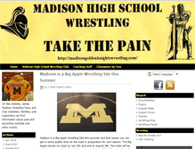 Tablet Screenshot of madisongoldenknightswrestling.com